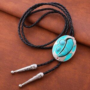 Native American Leather Bolo Tie